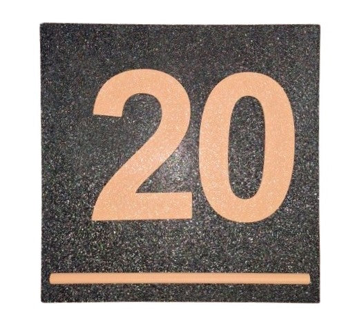 Plăcuță număr apartament – design modern, 12x12 cm