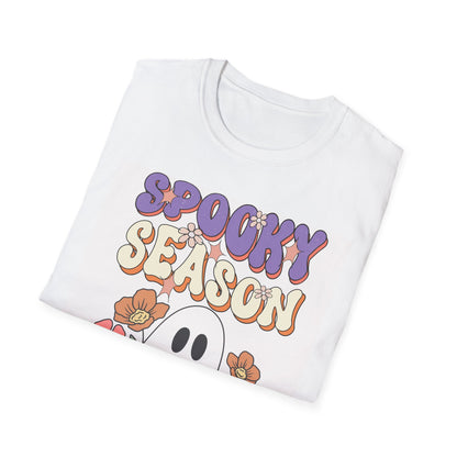 Spooky Season Unisex T-Shirt | Halloween Tee, Casual Wear, Gift for Fall, Ghost Graphic Tee, Autumn Apparel