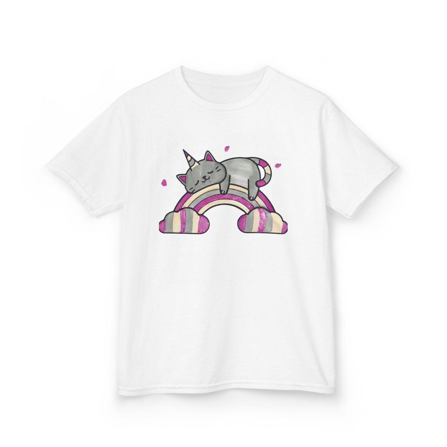 Unique Kids’ Art T-Shirt – Sleeping Cat